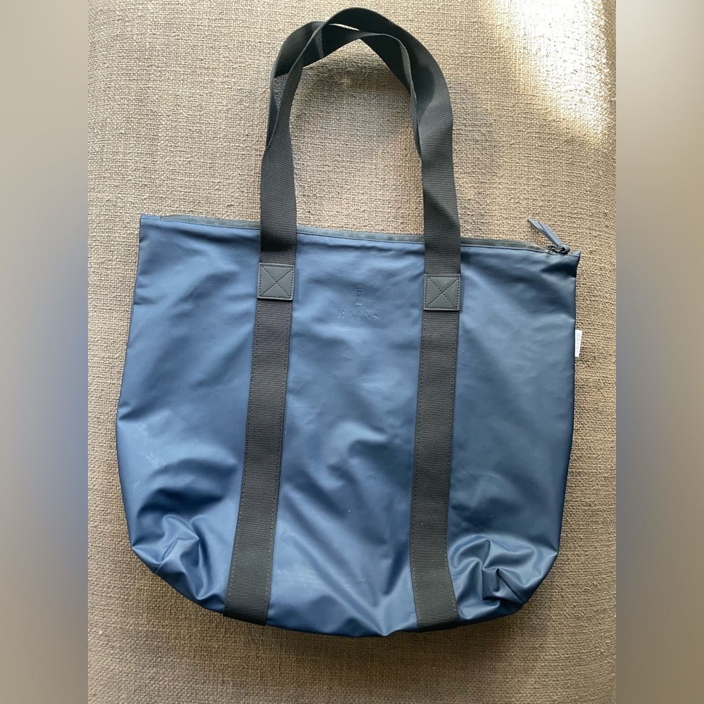 Rains waterproof Tote Bag with Black Straps